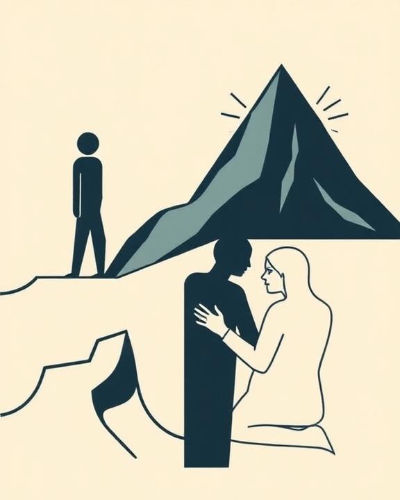 Illustrazione di soccorso alpino