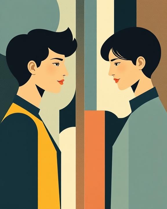 illustrazione di due figure stilizzate