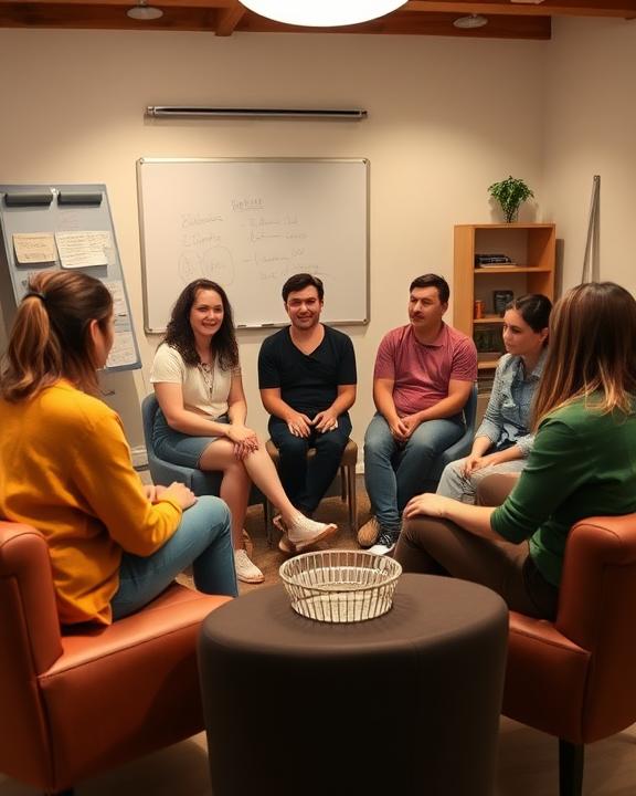 People in a meeting setting