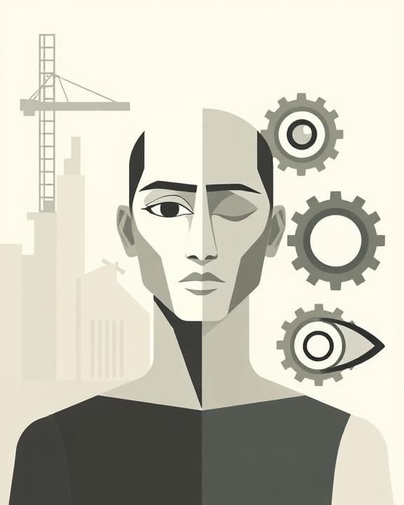 Uomo in bianco e nero che rappresenta la psicologia integrata.