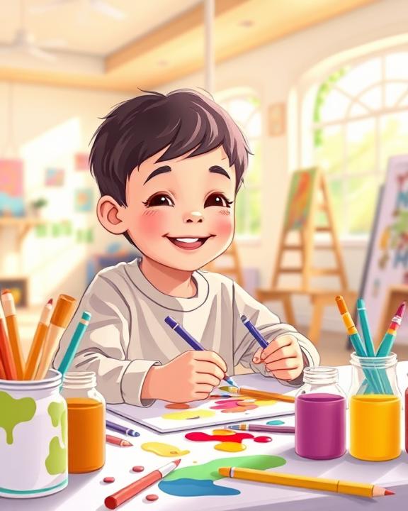 Boy smiling