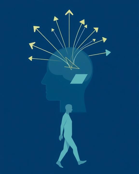Brain activity illustration
