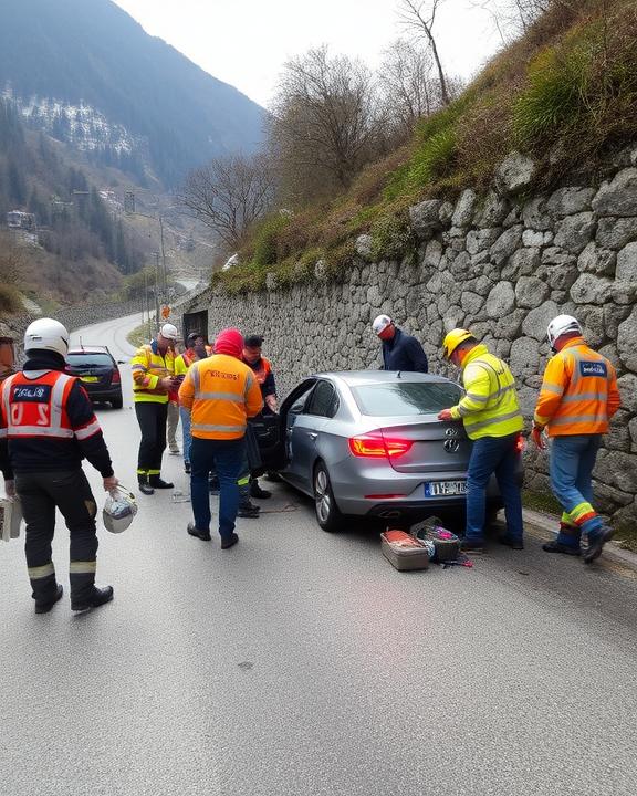 Un incidente stradale sulla Statale 24