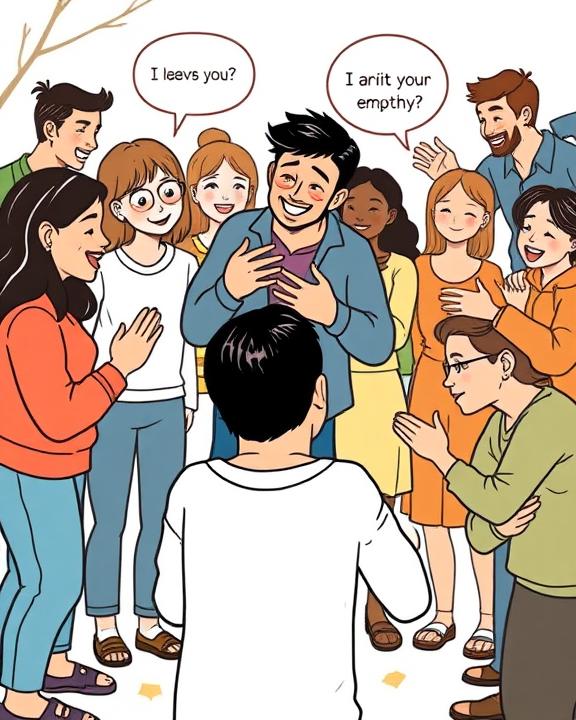 Group of people interacting