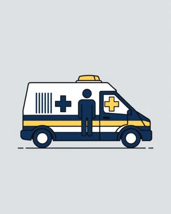 Immagine di un operatore sanitario del 118 che lavora.