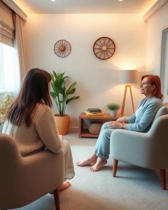 A doctor talking to a patient