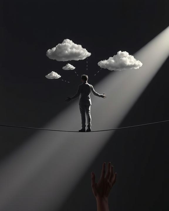 Immagine concettuale di salute mentale e celebrazione