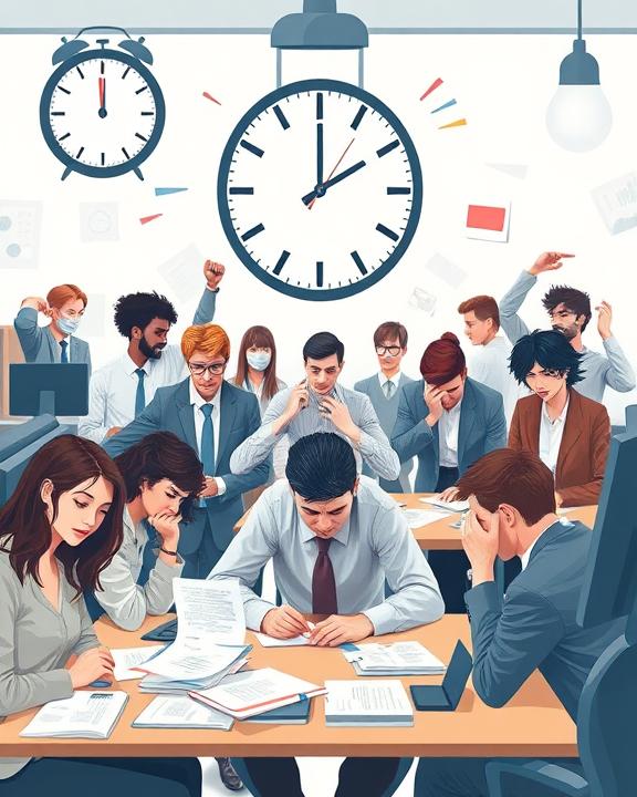 Visual representation of work-related stress