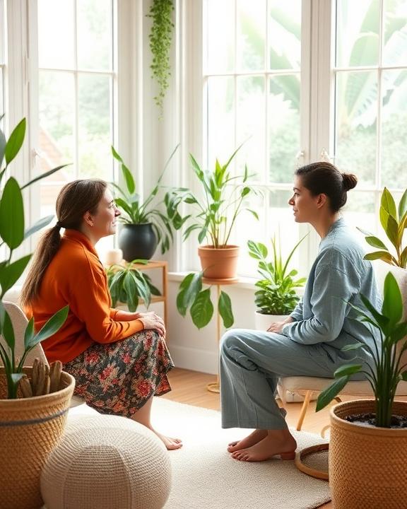 Sessione terapeutica per affrontare l'eco-ansia