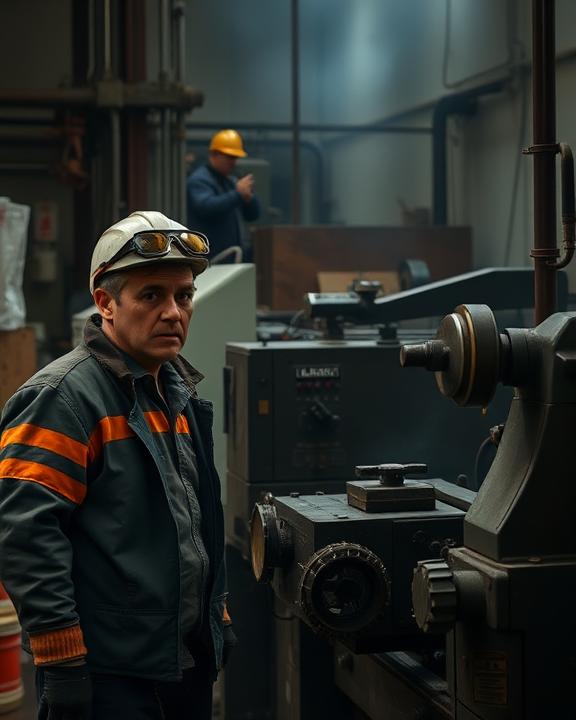 Scene depicting workplace safety issues