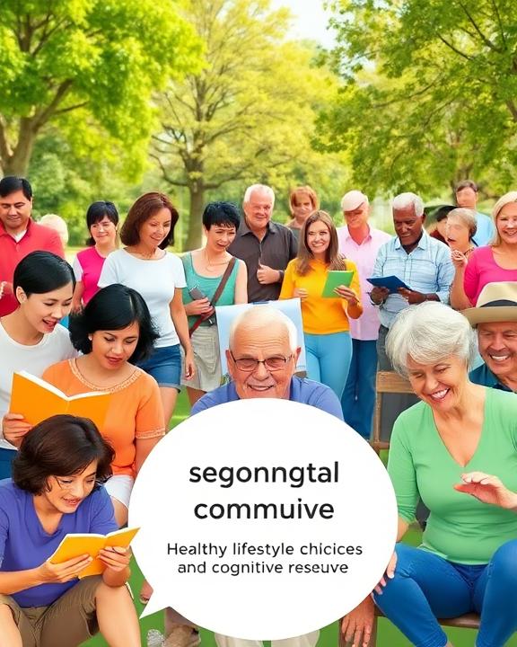 A vibrant scene of diverse people participating in various activities like reading, socializing, and exercising, demonstrating healthy lifestyle choices.