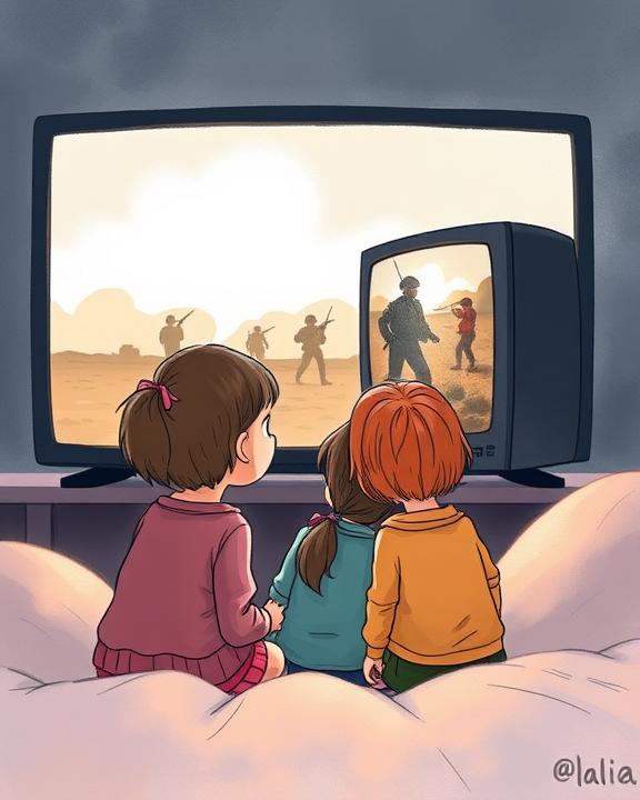 Un'immagine iconica della traumatizzazione vicaria nei bambini