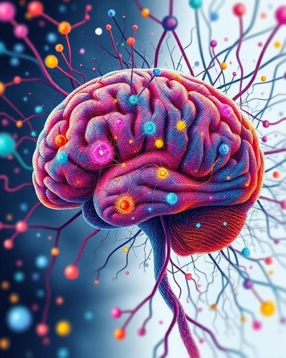 Rappresentazione grafica delle neuroscienze.