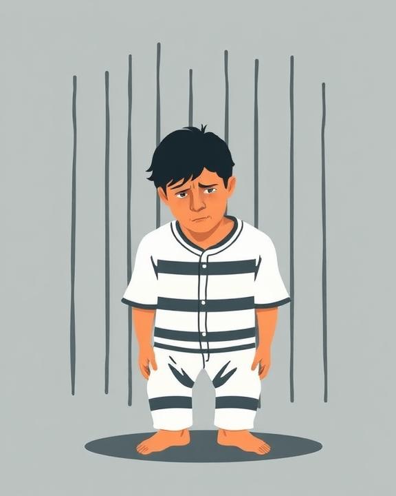 Illustrazione iconica che rappresenta un detenuto stilizzato, simbolo della salute mentale in carcere