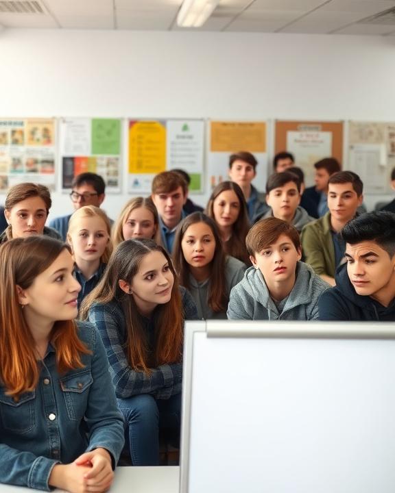 Giovani in aula