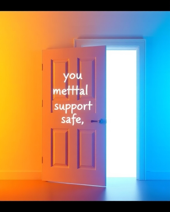 A metaphorical depiction of mental health support