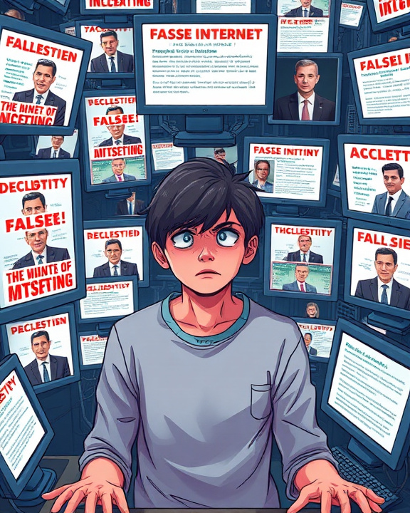 Immagine che rappresenta la vulnerabilit&agrave; umana alla disinformazione