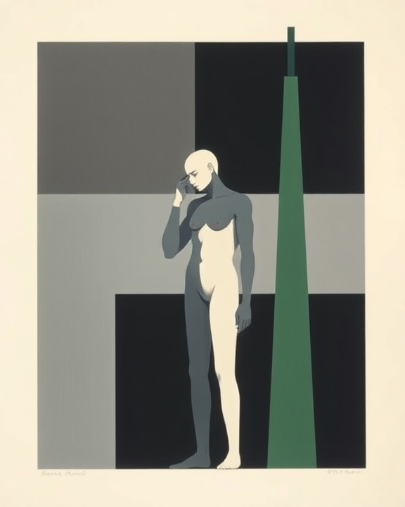 Immagine raffigurante una persona pensierosa con un albero stilizzato sullo sfondo, che simboleggia l'onda silenziosa dell'incertezza economica e il suo impatto sulla salute mentale.