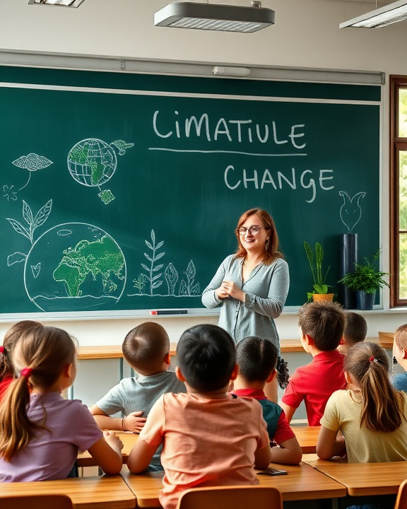 Insegnante che parla con i ragazzi a lezione
